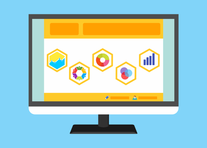 Free statistic survey website vector
