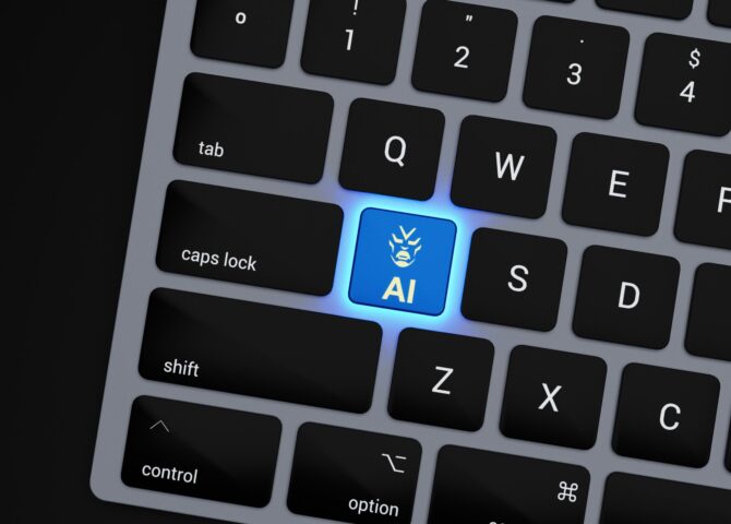 a-close-up-of-a-keyboard-with-a-blue-button