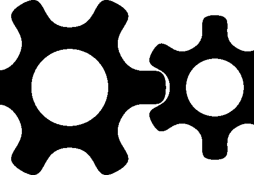 Free gear machine mesh vector