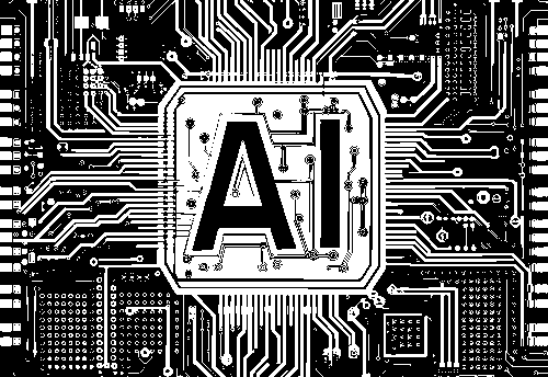 Free ai generated artificial intelligence typography vector