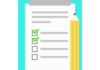 Free list notes icon illustration