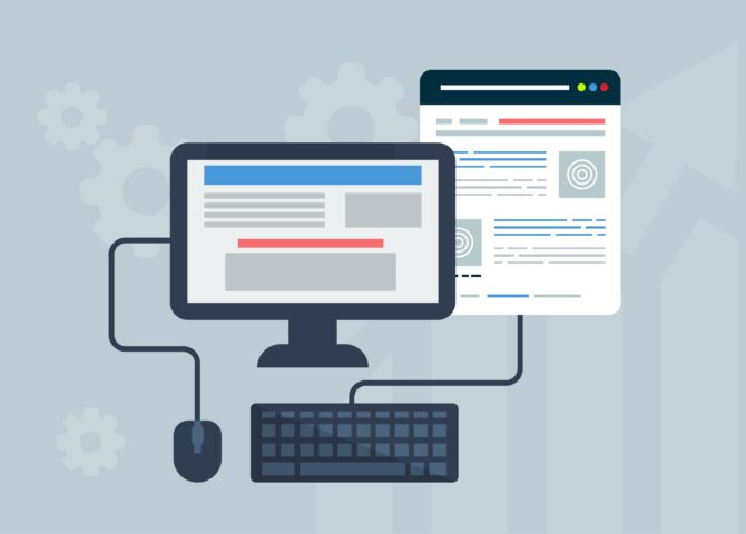 Free web design user interface website illustration