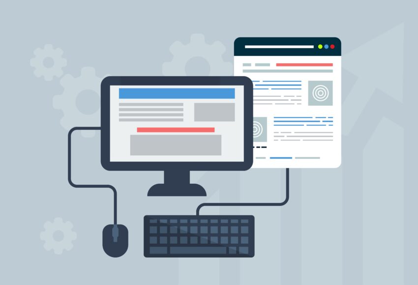 Free web design user interface website illustration
