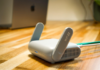 white wifi router